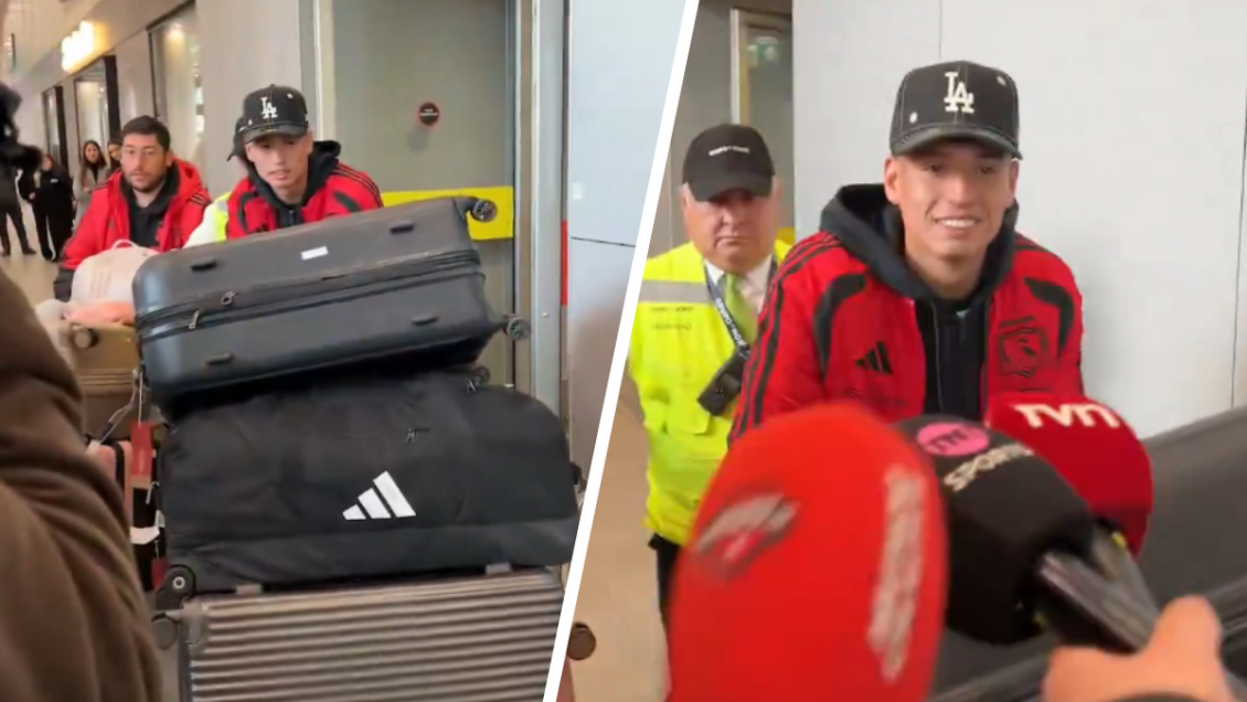 Hasta con el buzo puesto: Iván Román llegó a Chile para sumarse a Colo Colo
