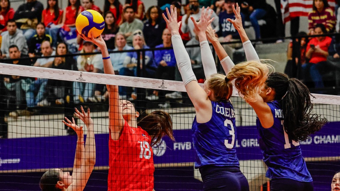 Chile sucumbió ante el poderío de Estados Unidos en el Mundial de Vóleibol Femenino Sub 17