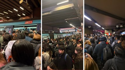 Pasajeros acusan larga espera y atochamientos en L1 del Metro