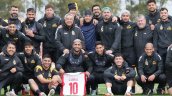 Luciano Cabral visitó al plantel de Coquimbo a un día del choque con Platense