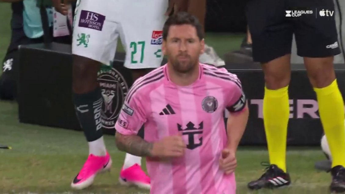 Messi regresó a las canchas con Inter Miami tras la muerte de su padre y recibió emocionante ovación