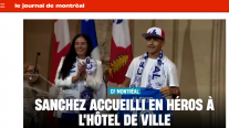 Prensa canadiense destacó la bienvenida de Alexis 
