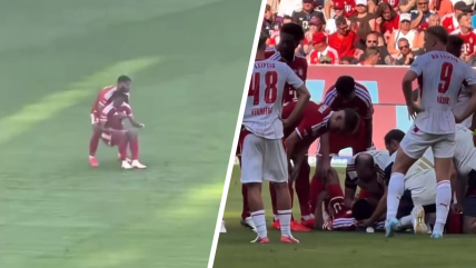   ¡Tremendo susto! Musiala se desmayó en pleno amistoso de Bayern Munich por el calor 