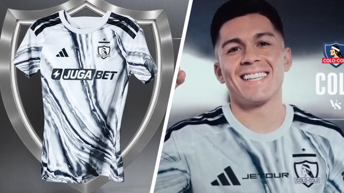 Colo Colo presentó oficialmente la camiseta filtrada que estrenará hoy ante O'Higgins