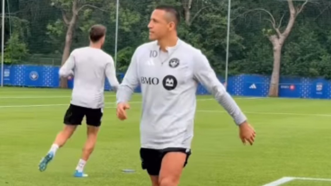 Alexis Sánchez vivió su primer entrenamiento con el plantel de CF Montreal