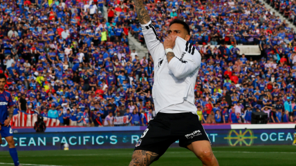   Javier Correa volvió a poner en ventaja a Colo Colo ante la U 