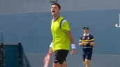 Barrios avanzó en la qualy del US Open con un triunfazo sobre el boliviano Prado