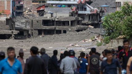   Los devastadores efectos del aluvión en Nepal que dejó más de 160 muertos 