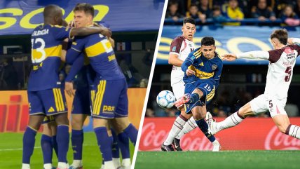   Boca Juniors volvió al triunfo con un gol en el último suspiro ante Lanús 