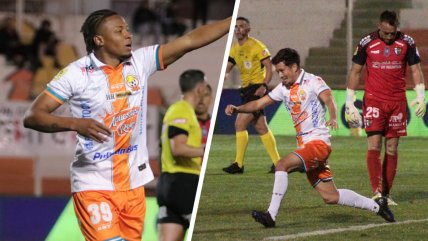   Morales y Huerta le dieron una necesaria victoria a Cobresal ante Palestino en El Salvador 