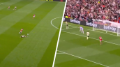 [VIDEO] Marcelino Núñez sufrió inoportuno resbalón que acabó en gol de Manchester United