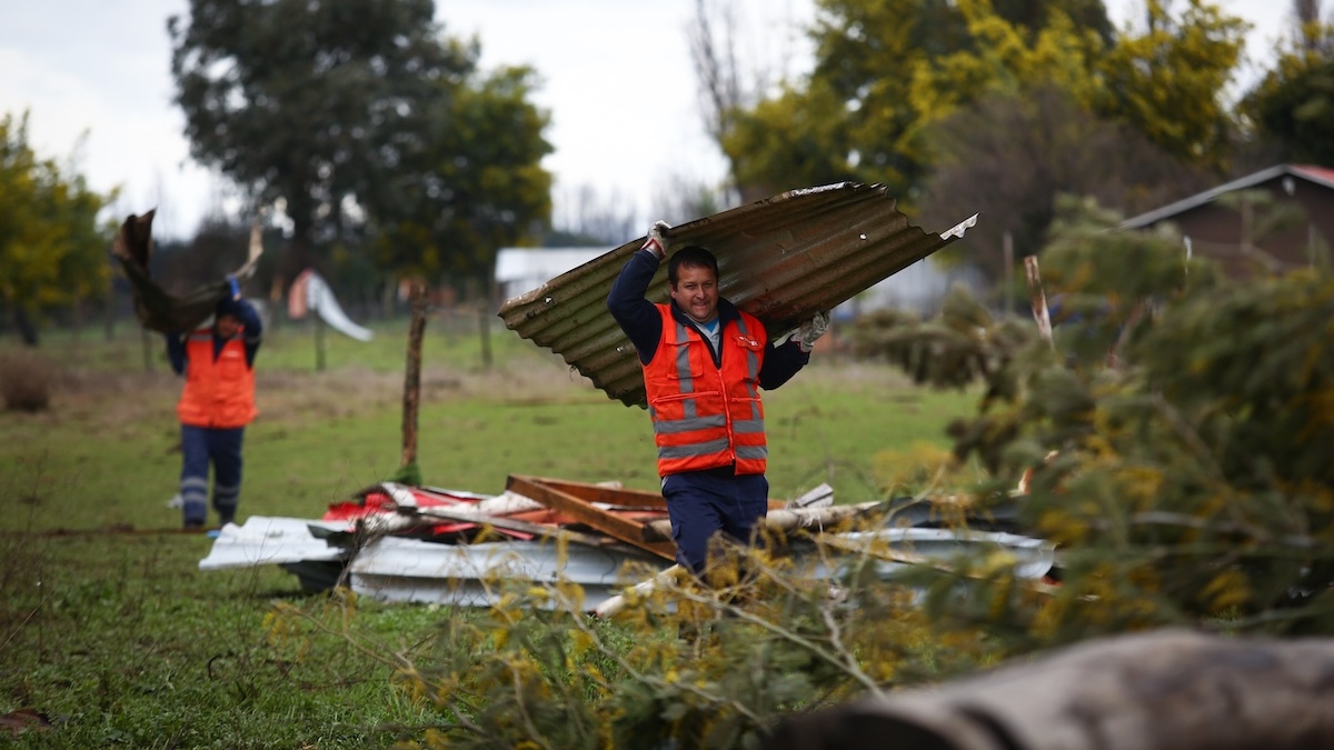 Tornado en Yungay deja 63 personas afectadas y una vivienda destruida