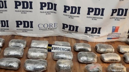 Calama: PDI incautó 85 kilos de marihuana que tenía como destino la Región de Los Ríos