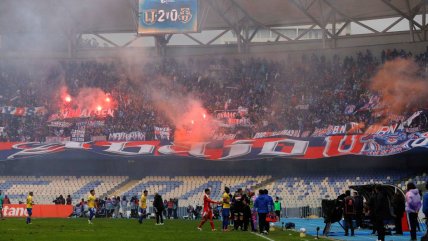   Informe arbitral consignó uso de pirotecnia de hinchas de la U en Concepción 