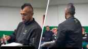 [VIDEO] Se vistió de DT: La charla técnica de Arturo Vidal en Rodelindo Román