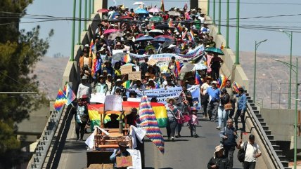 Sectores leales a Evo Morales marchan contra medidas económicas del Gobierno de Bolivia