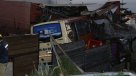 Micro desbarrancó y se incrustó en una casa de Playa Ancha: Bomberos rescató a perrito atrapado