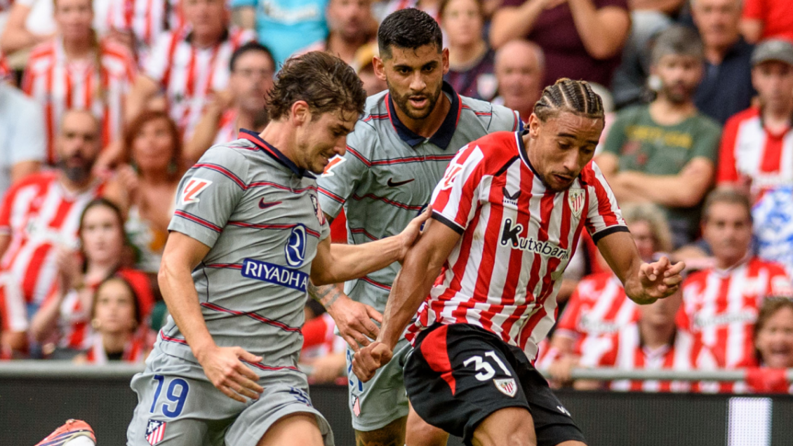 Atlético de Madrid sucumbió contra Athletic Club en complejo regreso para Julián Alvarez