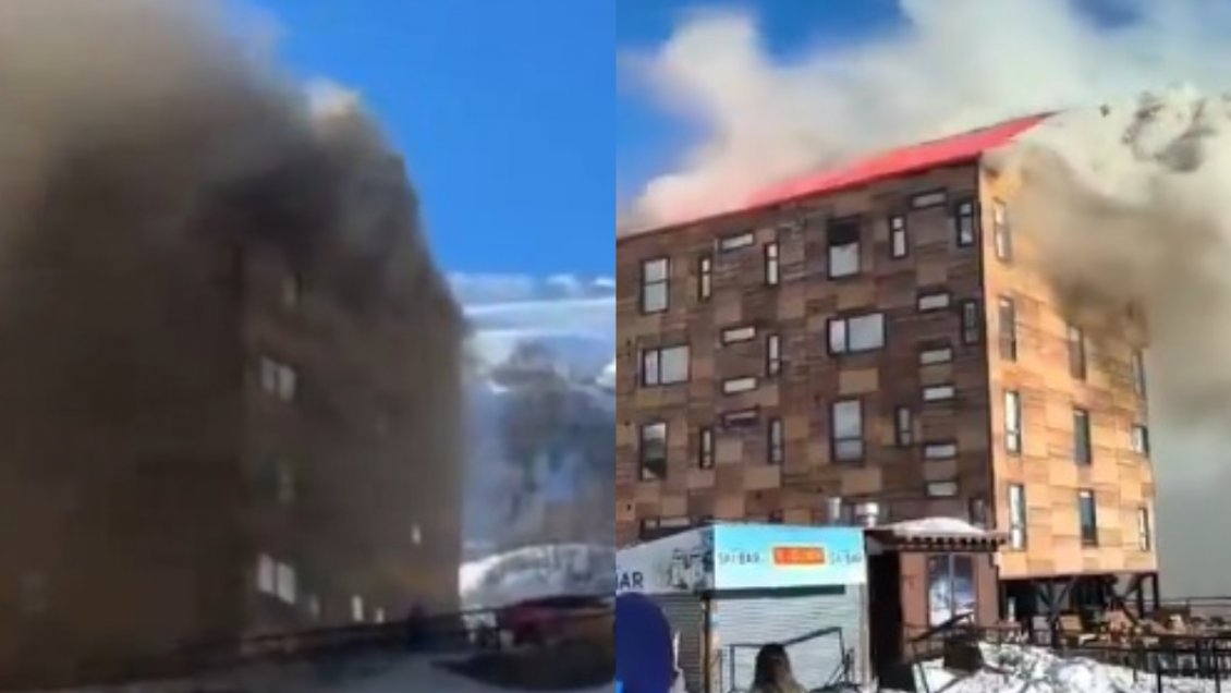 Incendió afectó a hotel en Termas de Chillán