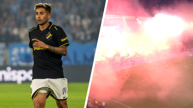 Assadi debutó en AIK con empate ante Malmo: Duelo estuvo interrumpido por bengalas