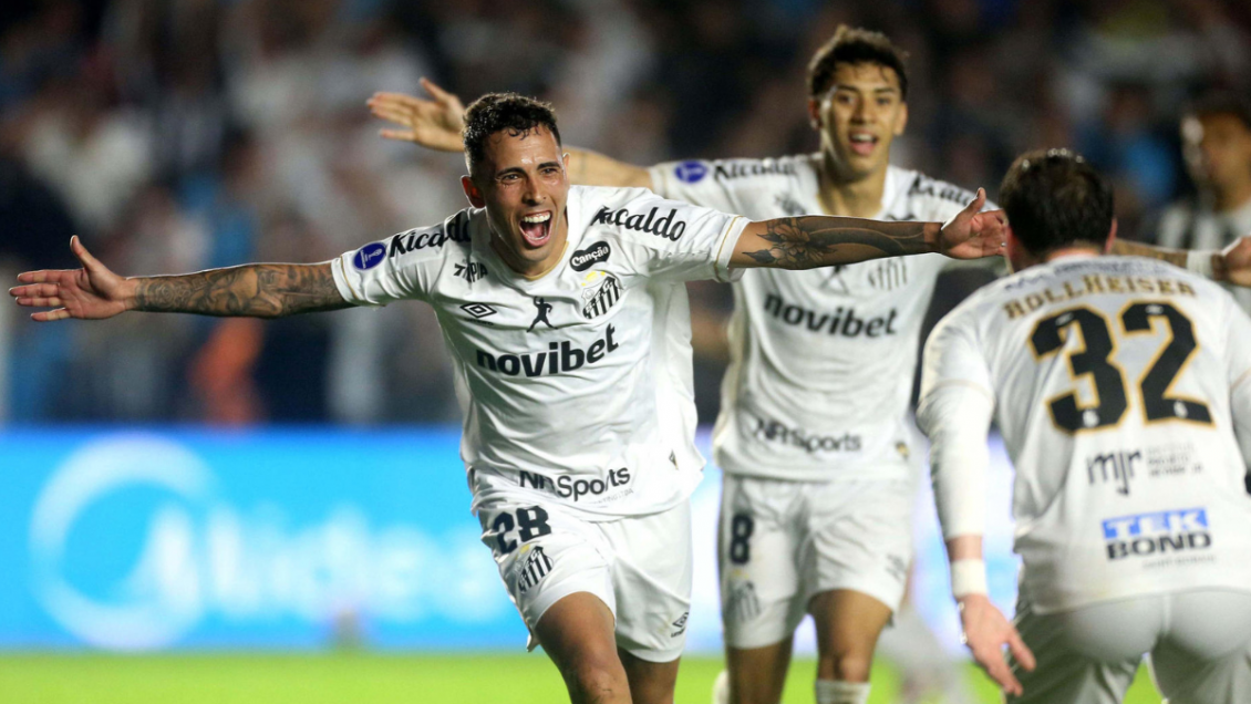 Santos doblegó a Atlético Mineiro y tomó ventaja en cuartos de la Copa Sudamericana