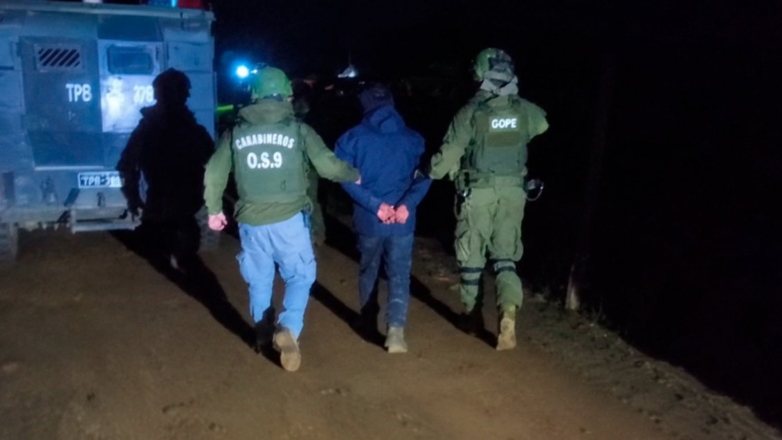 Tres detenidos dejaron operativos por tráfico de droga en Ercilla y Angol