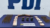 Los Vilos: PDI halló granadas y una escopeta ocultas en camioneta con doble fondo