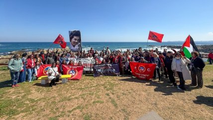 PC conmemoró los 50 años del crimen de Marta Ugarte en playa donde apareció su cuerpo