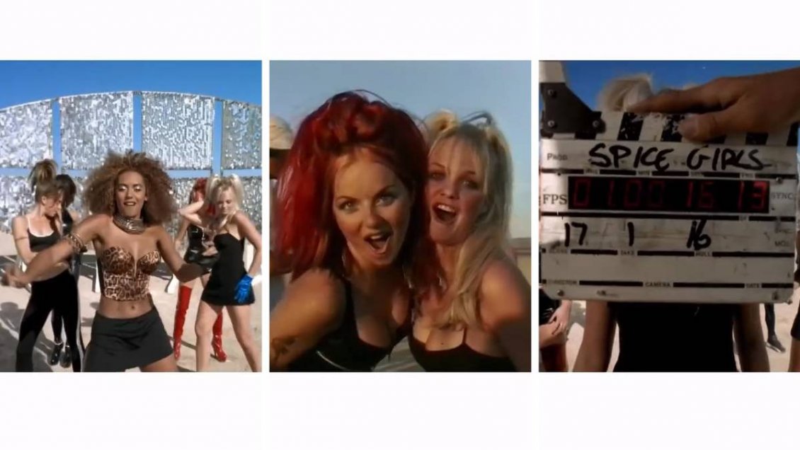 Spice Girls liberó imágenes inéditas de su videoclip 