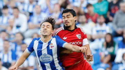   Suazo fue titular en triunfo que llevó a Sevilla a la parte alta de la liga española 