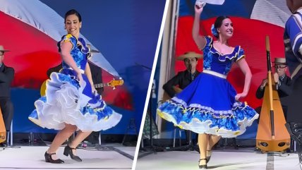 Ripamonti deleitó con pie de cueca en la inauguración de las ramadas en Viña del Mar