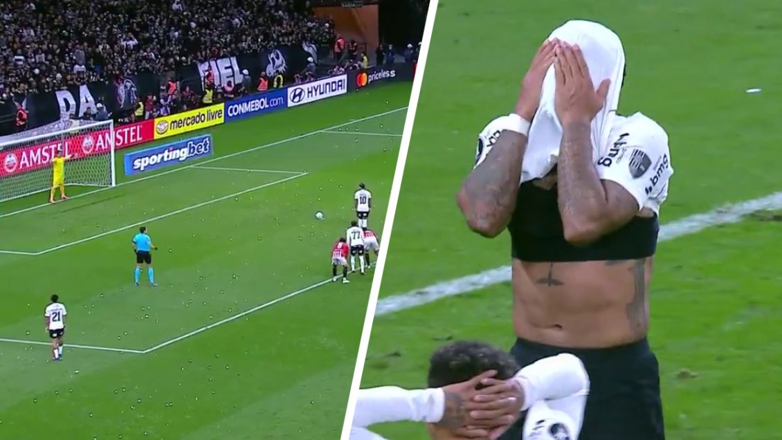 [VIDEO] El penal que falló Memphis Depay en la caída de Corinthians ante Estudiantes