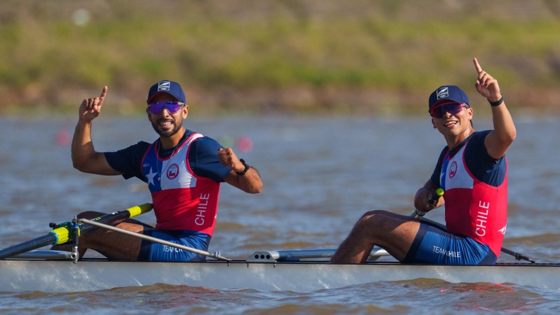 César Abaroa y Marcelo Poo sumaron el cuarto oro para el remo chileno en Santa Fe