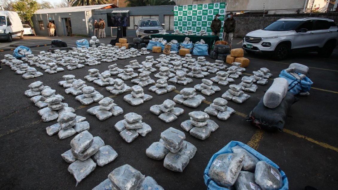 OS-7 incautó más de 1.200 kilos de marihuana boliviana destinada a Fiestas Patrias en Santiago