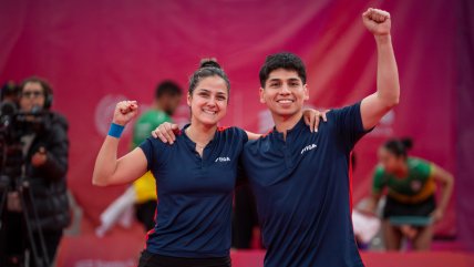 ¡Notables! Daniela Ortega y Gustavo Gómez ganaron oro en el tenis de mesa de los Juegos Odesur
