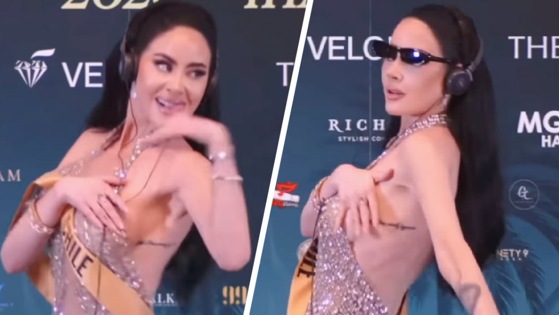 Diseñador ofreció disculpas a Ignacia Michelson tras percance con su vestido en presentación