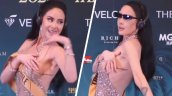Diseñador ofreció disculpas a Ignacia Michelson tras percance con su vestido en presentación