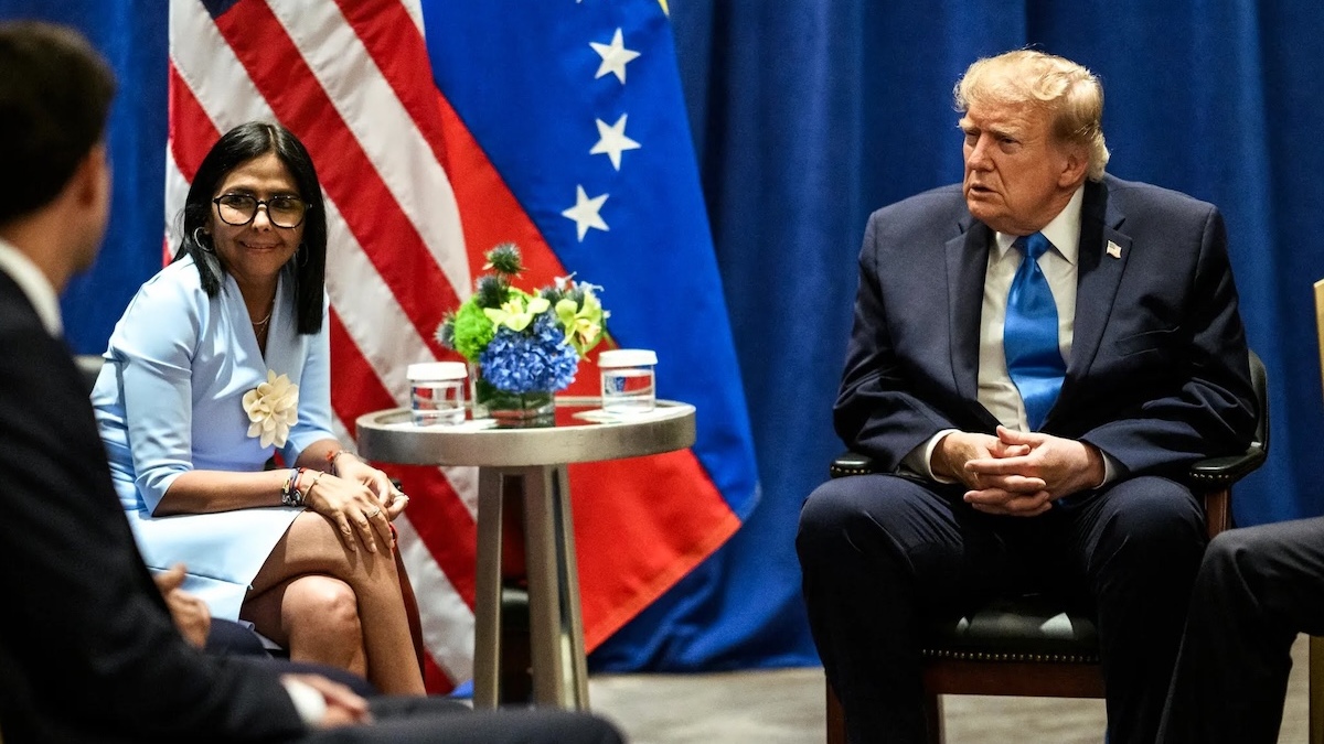 Trump confirmó que habló sobre elecciones con la "fantástica" Delcy Rodríguez