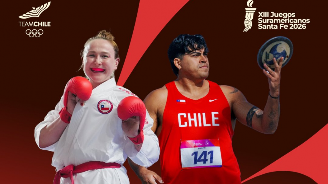 Anastasia Velozo y Claudio Romero serán abanderados de Chile en la clausura de los Sudamericanos