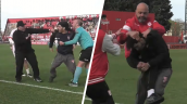 [VIDEO] Gol agónico terminó con los cuerpos técnicos a los golpes en el ascenso argentino