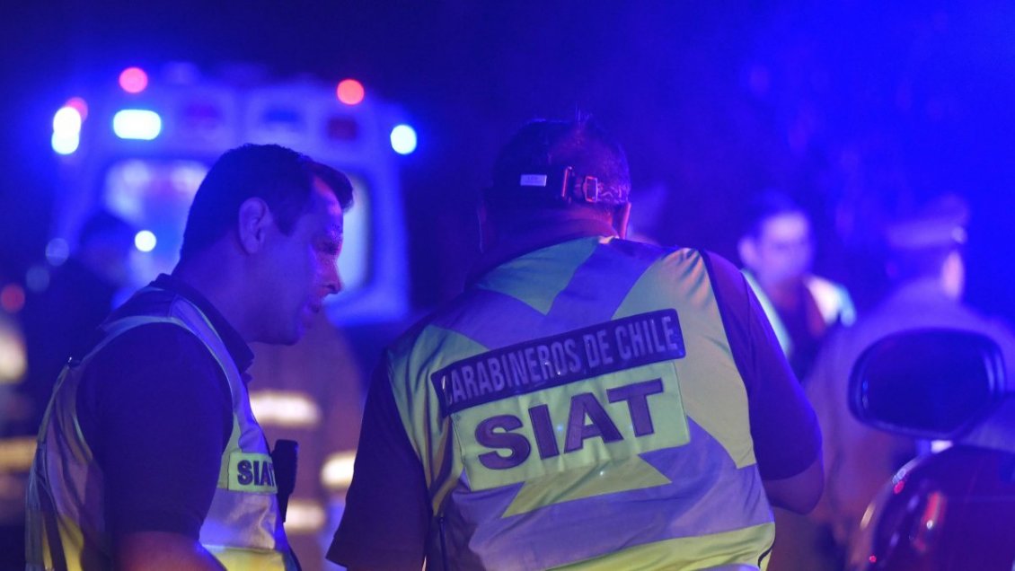 Delincuente chileno trató de arrancar a pie por una autopista: fue atropellado