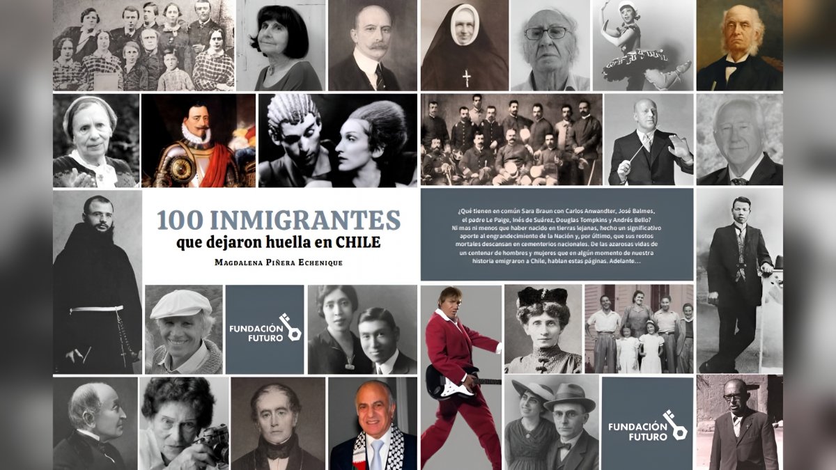 Fundación Futuro publicó, para descarga gratuita, el libro "100 inmigrantes que dejaron huella en Chile"
