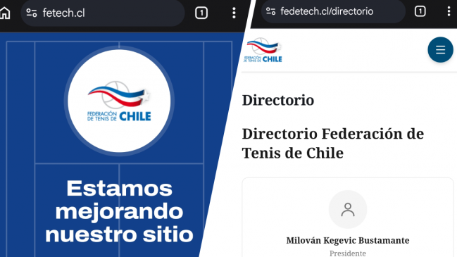 Sigue la disputa con Kegevic: Federación de Tenis acusó creación de sitio web extraoficial