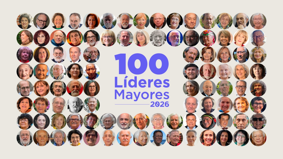 Profesor Rossa, Don Carter, Naná de Masterchef y Michelle Bachelet entre los 100 Líderes Mayores 2026