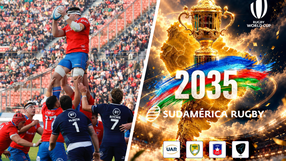 Chile, Argentina, Brasil y Uruguay presentaron candidatura para organizar el Mundial de Rugby 2035