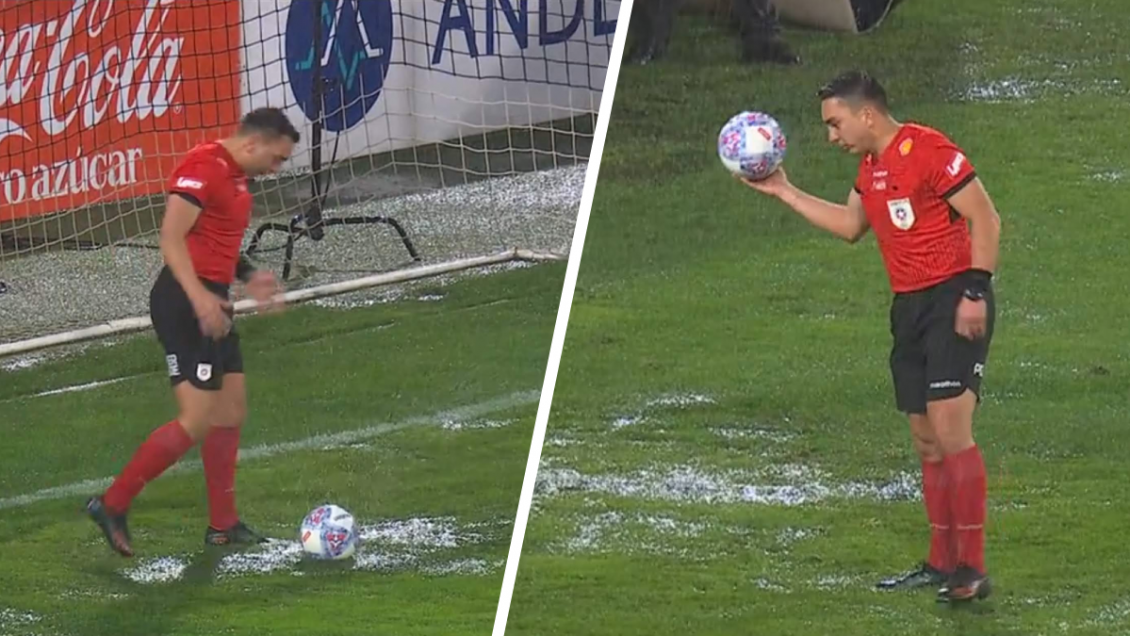 [VIDEO] La pelota no rodaba: La revisión a la cancha del suspendido Colo Colo vs. Puerto Montt