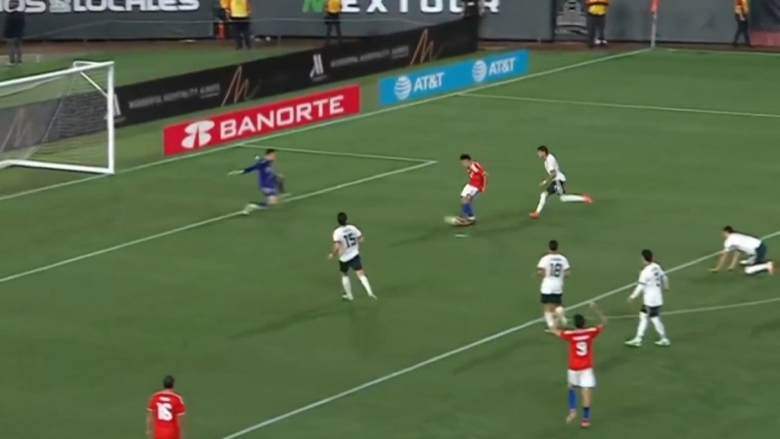 [VIDEO] Vicente Pizarro combinó con Darío Osorio y anotó un golazo ante México