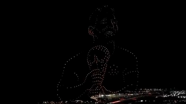 [VIDEO] El espectacular show de drones en el homenaje a Messi tras su adiós a la Albiceleste