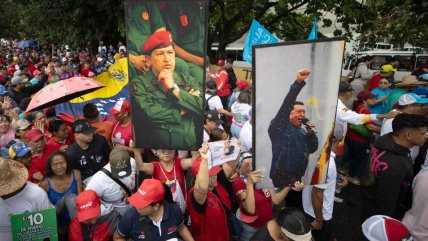   Cientos de venezolanos salieron a las calles a recordar el último triunfo electoral de Chávez 