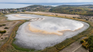 Sequía en Hungría: Imágenes muestran lago en Tihany al borde de la desaparición